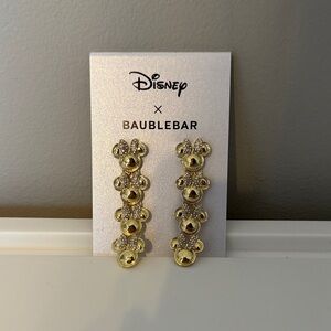 Disney x Baublebar Gold Minnie Earrings
